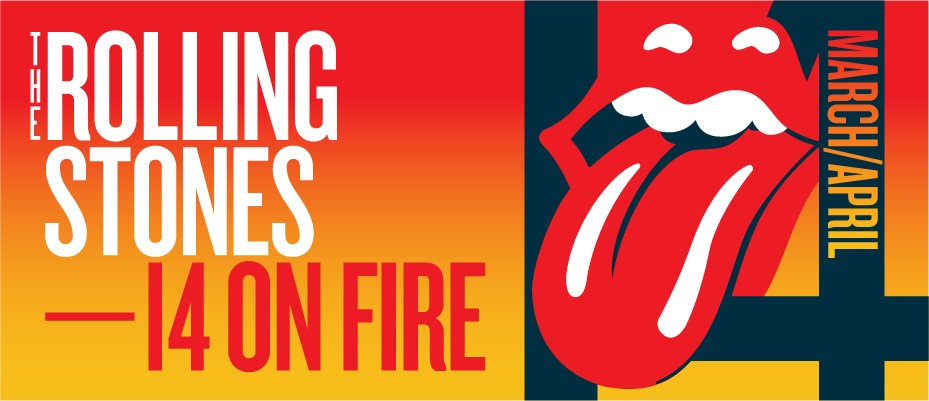 Rolling Stones world tour 2014 on fire